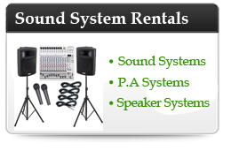 Sound system rental 