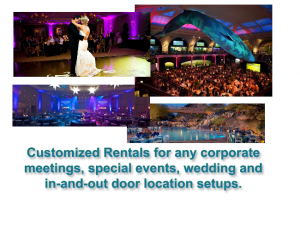sound system and wedding rentals